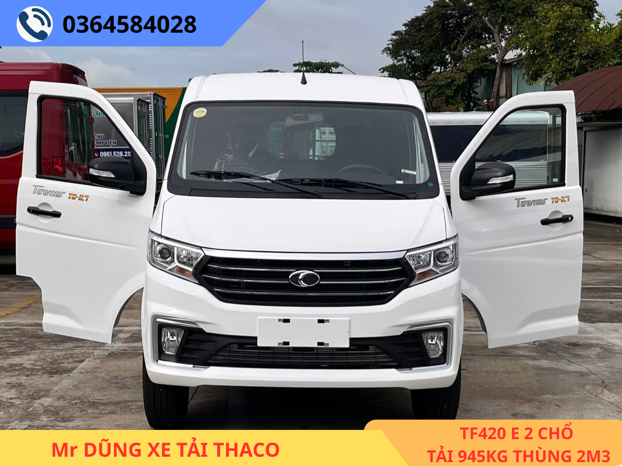 TF480 2 CHỔ DÀI 2M9 TẢI 945KG 1tf480 2s